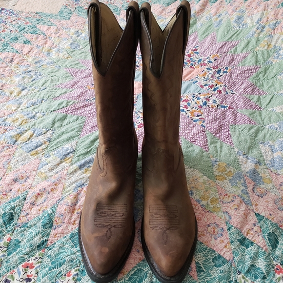 Durango Shoes - Durango Cowboy boot Nubuck Leather 9